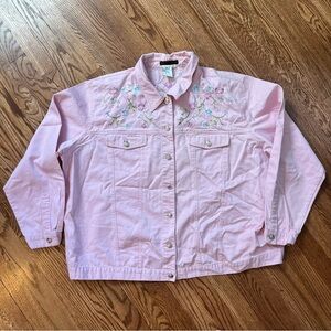 Blaine Trump 2X Pink Embroidered Women's Jacket